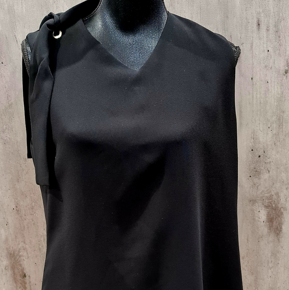 TARA JARMON BLACK DRESS SIZE 44 US 12/14 NWT
